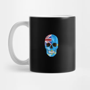 Tuvalu Flag Skull - Gift for Tuvaluan With Roots From Tuvalu Mug